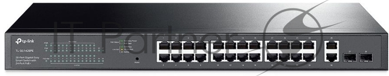 Коммутатор TP-Link TL-SG1428PE EUplug 28-Port Gigabit Easy Smart Switch with 24-Port PoE EUplug