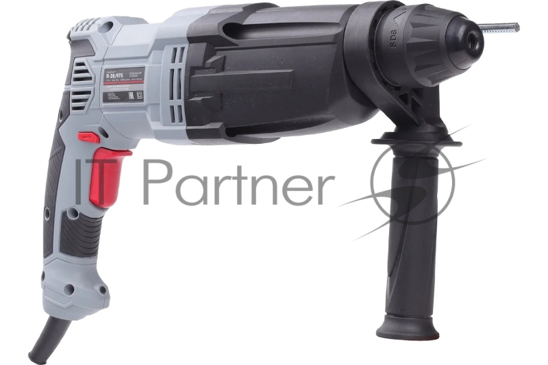 Перфоратор ПОБЕДА П-28/975, SDS+, 975Вт, макс. диаметр бурения 28мм, 1200об/мин, 5300уд/мин, дополнительная рукоятка, глубиномер, кейс