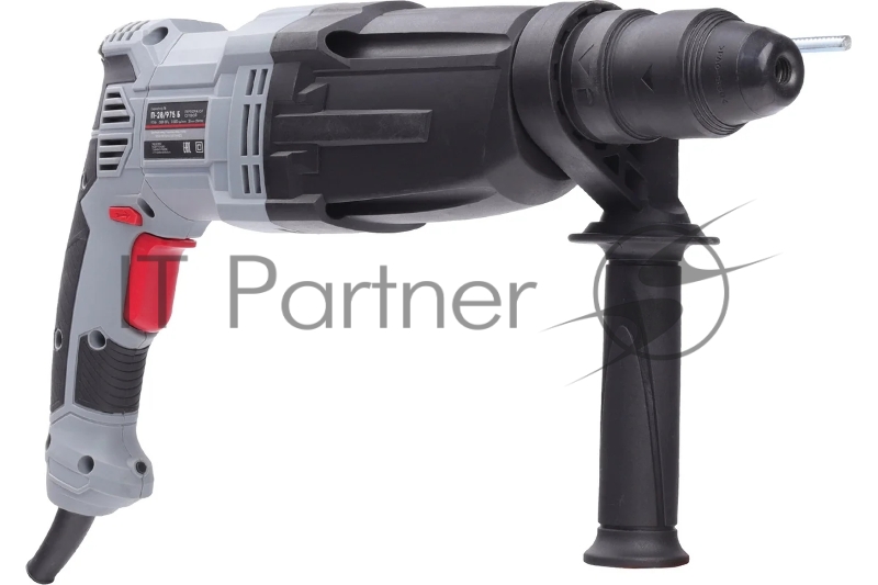 Перфоратор ПОБЕДА П-28/975Б, SDS+, 975Вт, макс. диаметр сверления 28 мм, 1200об/мин, 5300уд/мин, быстрозажимной патрон, дополнительная рукоятка, глубиномер, кейс