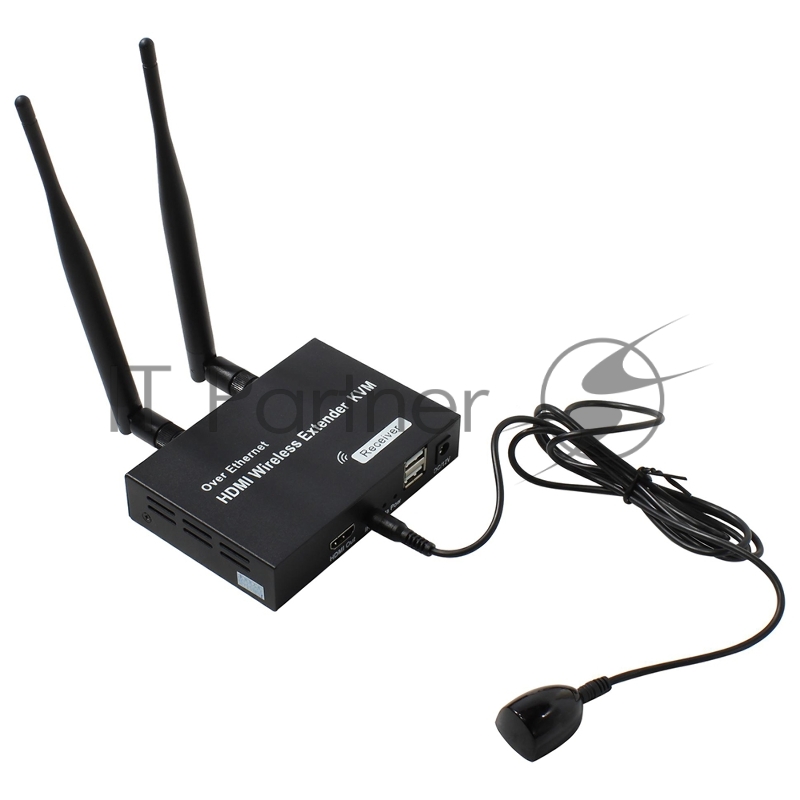 Удлинитель ORIENT VE054, WiFi HDMI KVM Extender (Tx+Rx), HDMI+USB беспроводной удлинитель до 200 м, HDMI 1.3, 1080p@60Hz, HDCP1.2, передача ИК сигнала управления , питание от внешних БП, метал. корпус (31372)