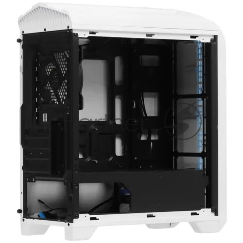 Корпус GameMax Centauri, без БП, (ATX,Бело-голуб,USB3.0, Зак.стек.,1*120мм. RGB, пыл.фильтр), белый/синий