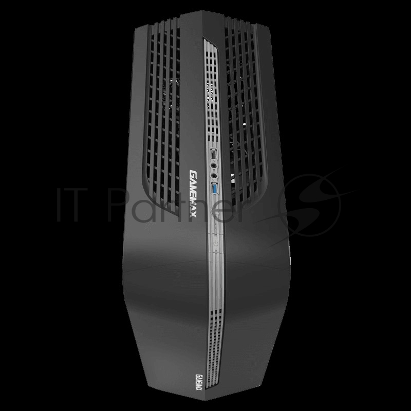Корпус GameMax Centauri, без БП (ATX,Черн-сер,USB3.0, Зак.стекло, 1*120мм. RGB, пыл.фил.), черный/серый