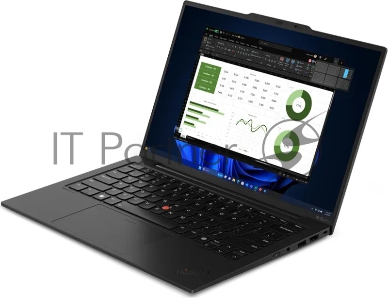 Ноутбук ThinkPad X1 Carbon Gen 12 14 2.8K (2880x1800) OLED 400N, Intel Ultra 7 155H, 16GB LPDDR5x 6400, 1TB SSD M.2, Intel Arc Graphics, WiFi6, BT, FPR, LTE, FHD Cam, 57Wh, 65W USB-C, Win 11 Pro, 1Y, 1.09kg