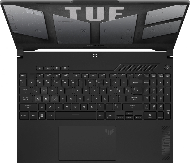 Ноутбук Asus TUF Gaming F15 FX507VV-LP186, Core i7 13620H 16Gb SSD512Gb NVIDIA GeForce RTX4060 8Gb 15.6 IPS FHD (1920x1080) noOS WiFi BT Cam, серый