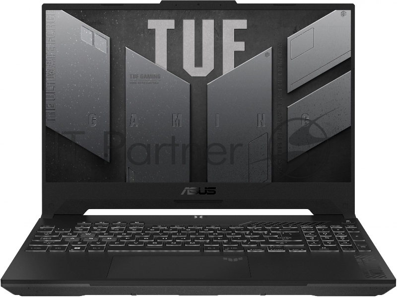 Ноутбук Asus TUF Gaming F15 FX507VV-LP186, Core i7 13620H 16Gb SSD512Gb NVIDIA GeForce RTX4060 8Gb 15.6 IPS FHD (1920x1080) noOS WiFi BT Cam, серый