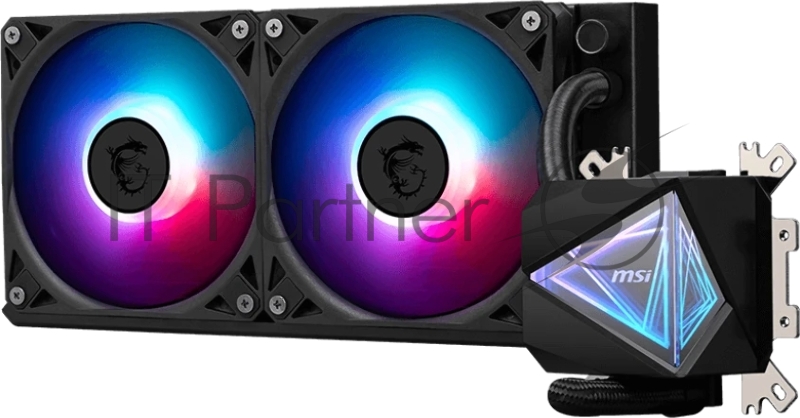 Жидкостная система охлаждения MSI MAG CORELIQUID I240 2x ARGB Gen2 Fan, ARGB Gen2 Block, Color Box