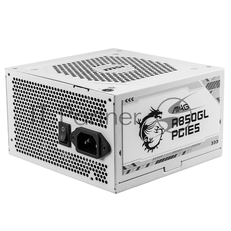 Блок питания MSI MAG A850GL PCIE5 WHITE , 850W, 80+ Gold, полностью модульный, ATX 3.0, PCIE5, RTL