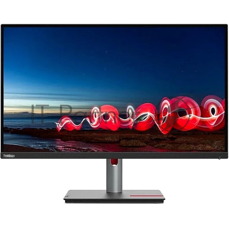 Монитор Lenovo 27 T27h-30, 16:9, IPS, 2560x1440, 4ms, 350cd, 60Hz, 1xHDMI, 1xDP, USB-C, 4xUSB, LAN, HAS, черный/красный