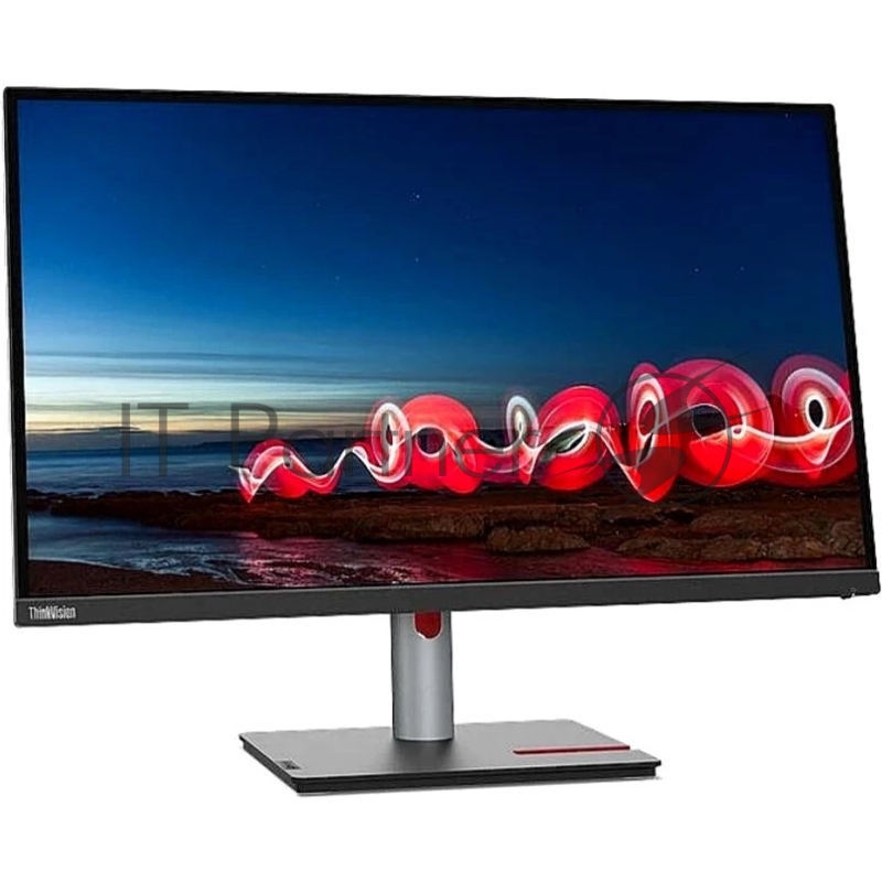 Монитор Lenovo 27 T27h-30, 16:9, IPS, 2560x1440, 4ms, 350cd, 60Hz, 1xHDMI, 1xDP, USB-C, 4xUSB, LAN, HAS, черный/красный