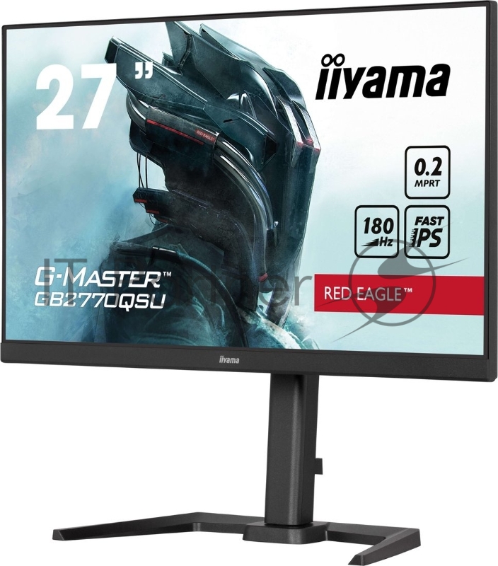 Монитор Iiyama 27 G-Master GB2770QSU-B6, черный, IPS LED 0.2ms 16:9 HDMI M/M матовая HAS Piv 1200:1 400cd 178гр/178гр 2560x1440 180Hz DP 2K USB 5.7кг