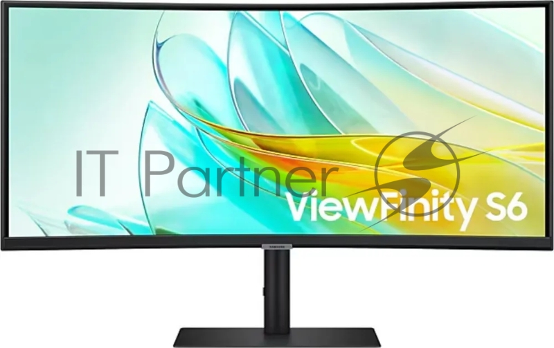 Монитор Samsung 34 ViewFinity S6 S34C650UAIXCI черный VA LED 5ms 21:9 M/M полуматовая 350cd 178гр/178гр 3440x1440 100Hz DP Ultra WQHD USB 8кг