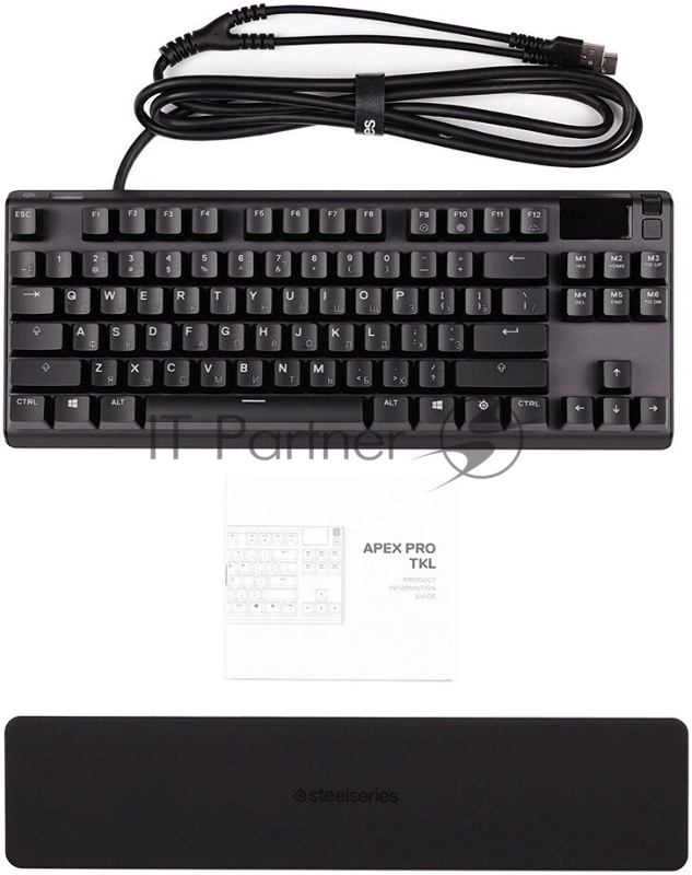 Клавиатура Steelseries Apex Pro TKL (2023) механическая черный USB for gamer LED (подставка для запястий) (64856)