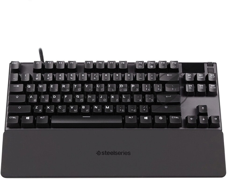 Клавиатура Steelseries Apex Pro TKL (2023) механическая черный USB for gamer LED (подставка для запястий) (64856)