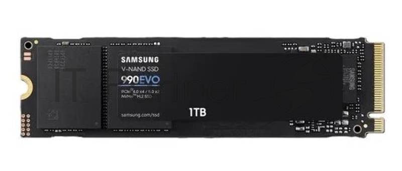 Накопитель SSD Samsung 1TB 990 EVO M.2 MZ-V9E1T0BW NVMe 2.0, PCIe 4.0 x4, V-NAND TLC