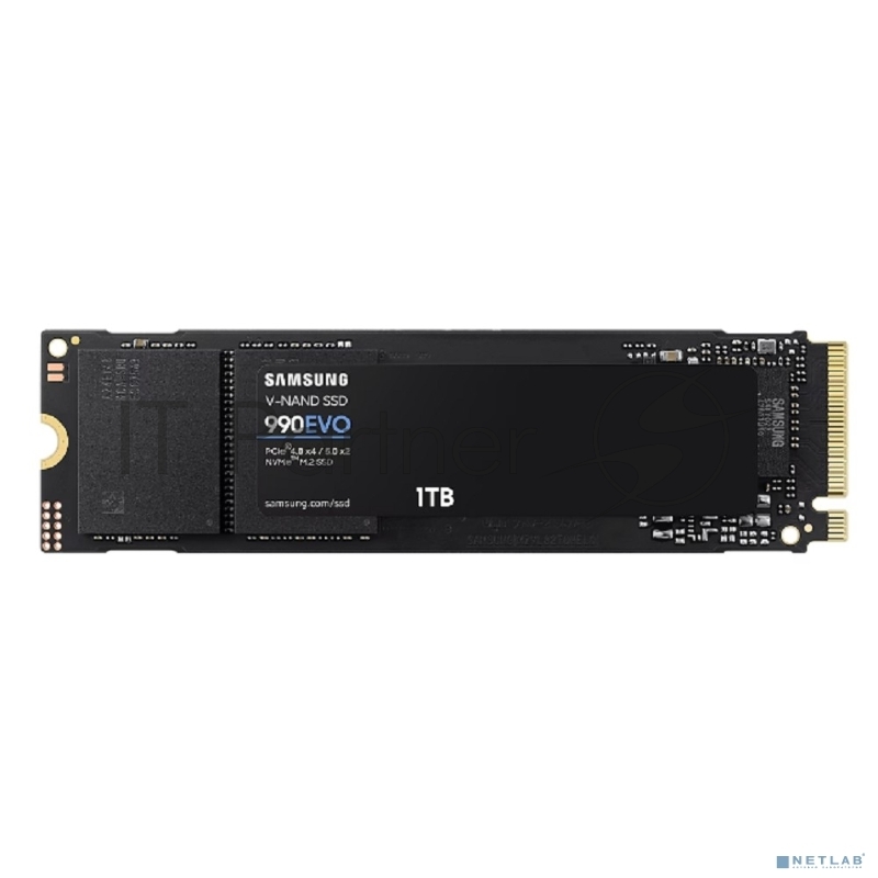 Накопитель SSD Samsung 1TB 990 EVO M.2 MZ-V9E1T0BW NVMe 2.0, PCIe 4.0 x4, V-NAND TLC