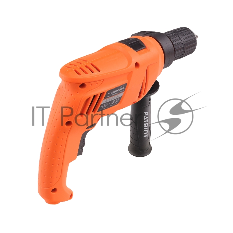 Дрель электрическая ударная PATRIOT FD 550HL, 600Вт, 3000об/мин, 44800уд/мин, макс.диаметр сверления 13мм, быстрозажимной патрон