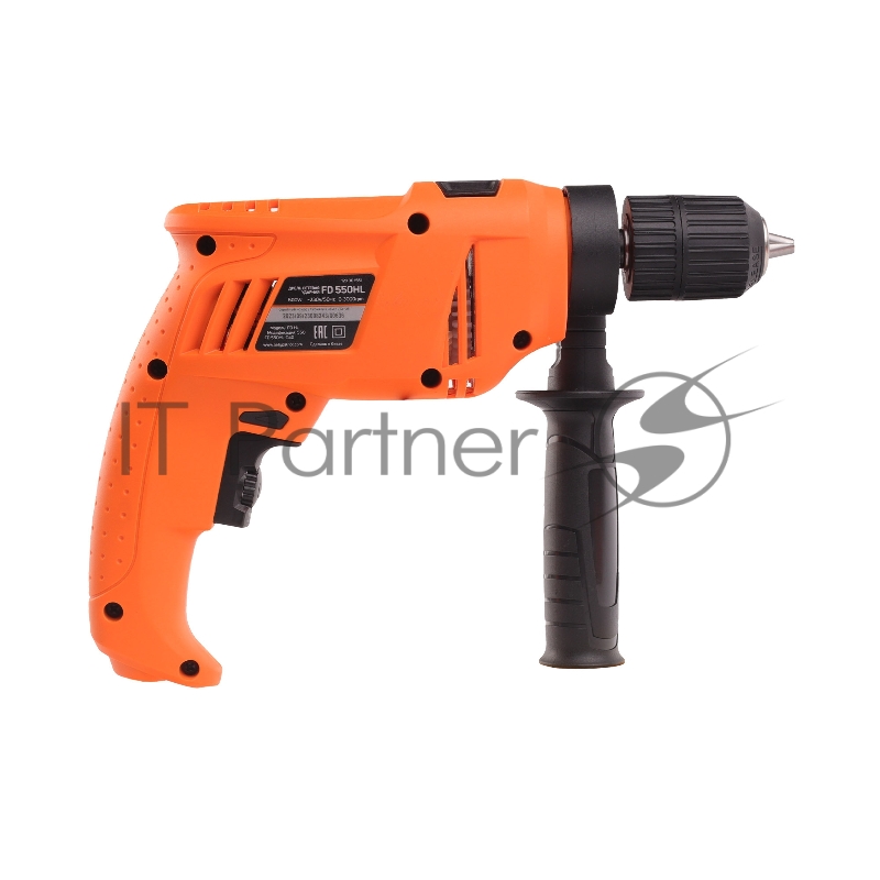 Дрель электрическая ударная PATRIOT FD 550HL, 600Вт, 3000об/мин, 44800уд/мин, макс.диаметр сверления 13мм, быстрозажимной патрон