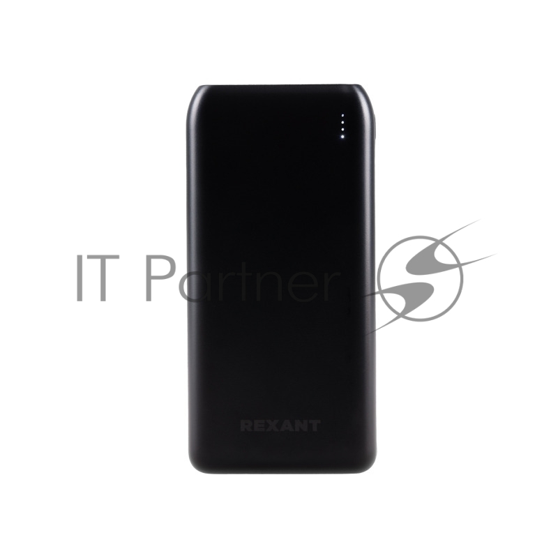 Портативное зарядное устройство REXANT Power Bank (аккумуляторная батарея) 20000 mAh с Quick Charge и Power Delivery, черное