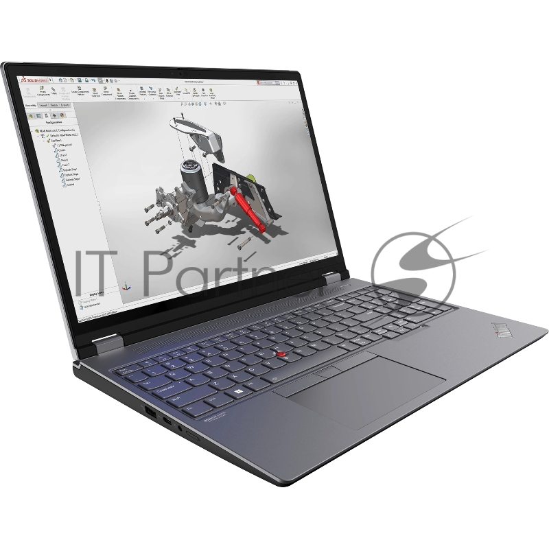 Ноутбук/ Lenovo ThinkPad P16 G2 16 WQUXGA (3840 x 2400) IPS 100%DCI-P3 800 nits, Intel i7-14700HX, 32GB DDR5, 1TB SSD, NVIDIA RTX 1000 Ada 6Gb, Intel® Wi-Fi 6E, 1080P FHD RGB Cam, 94Wh, Backlit Keys, Win 11 Pro, Black ( EN_kbd , 3pin cable)