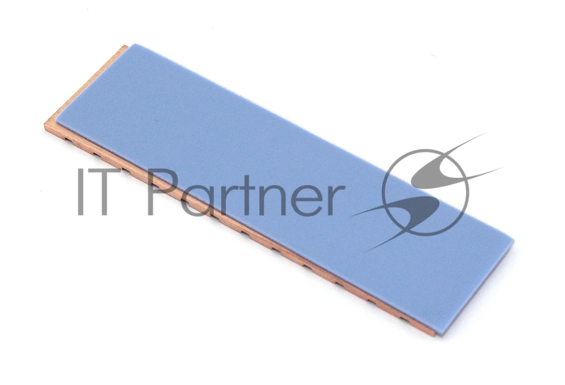 Медный радиатор для М.2 SSD с термопрокладкой 0,5 мм, 70х20х1,5 мм