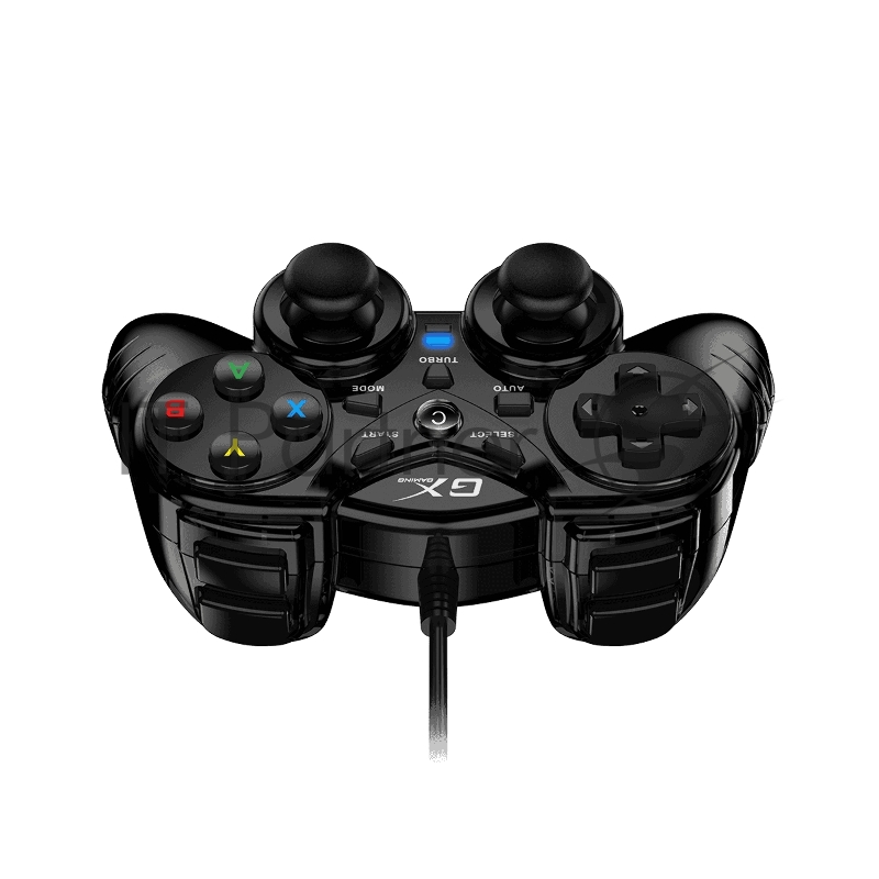 Геймпад Genius GX-17UV, (PC, PlayStation 3), two vibration motors, 2 joysticks, cable: 1.8 m, color: black
