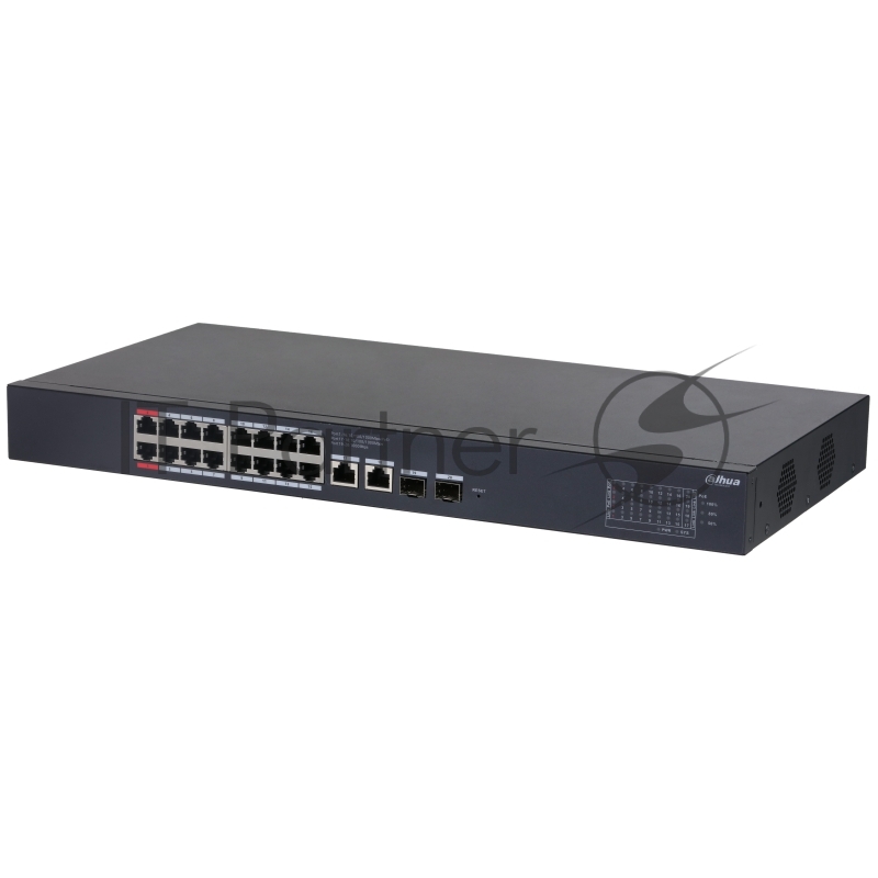 Коммутатор Dahua DH-CS4220-16GT-190 16x100Мбит/с 2x1Гбит/с 2xКомбо(1000BASE-T/SFP) управляемый