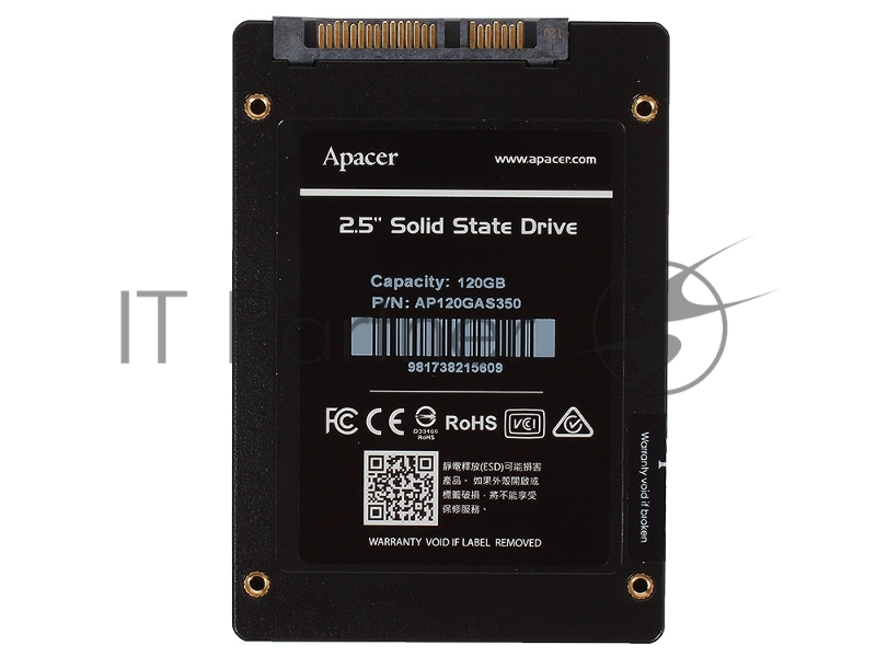 SSD диск 120ГБ 2.5 Apacer Panther AS350 AP120GAS350-1 (SATA III)