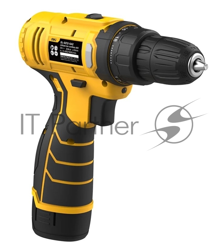 Дрель-шуруповерт аккумуляторная Deli DL-DZ12-5A2 (1 АКБ*2Ач+ЗУ, 12В, 30Нм, кейс)