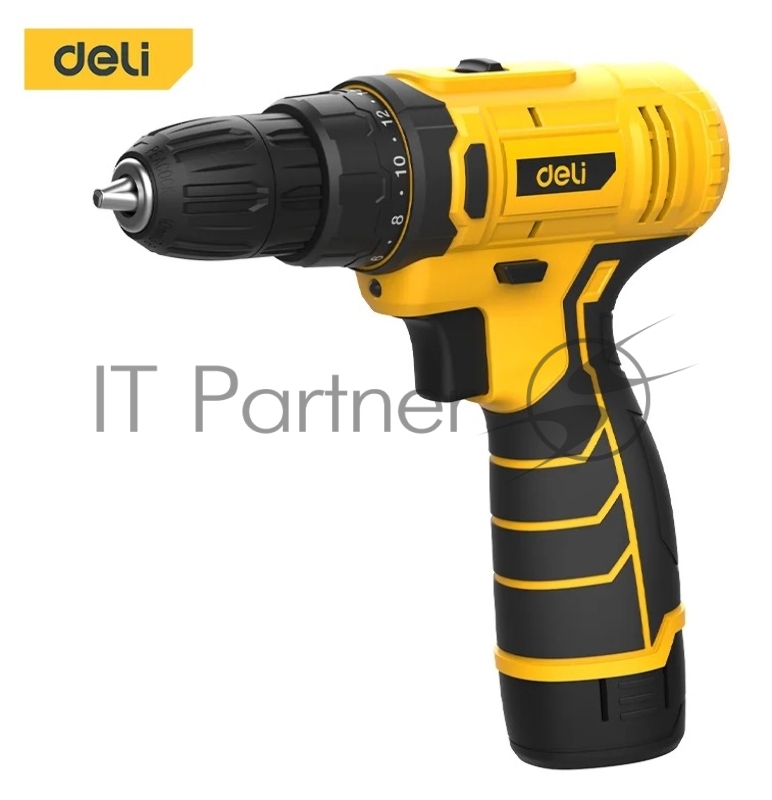 Дрель-шуруповерт аккумуляторная Deli DL-DZ12-5A2 (1 АКБ*2Ач+ЗУ, 12В, 30Нм, кейс)