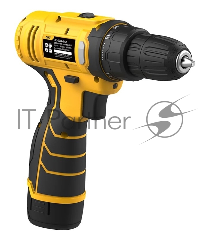 Дрель-шуруповерт аккумуляторная Deli DL-DZ12-5A2 (1 АКБ*2Ач+ЗУ, 12В, 30Нм, кейс)