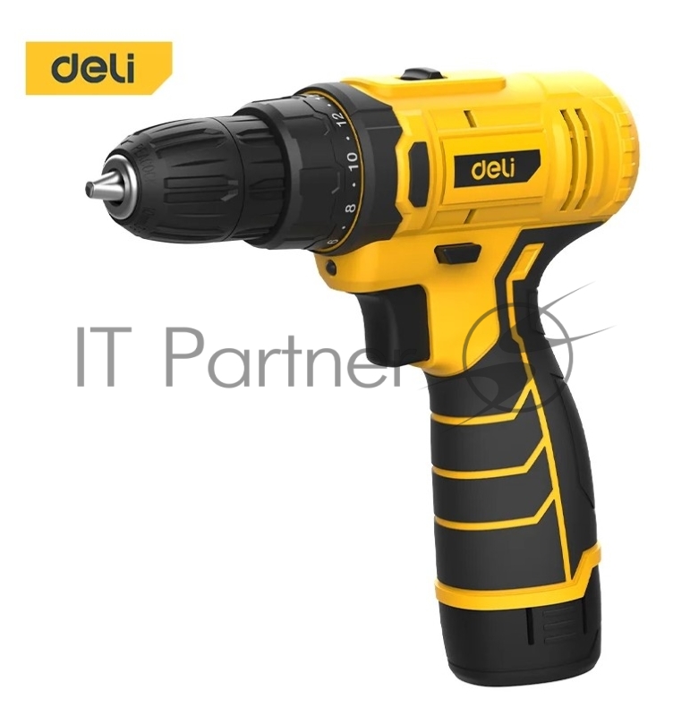 Дрель-шуруповерт аккумуляторная Deli DL-DZ12-5A2 (1 АКБ*2Ач+ЗУ, 12В, 30Нм, кейс)