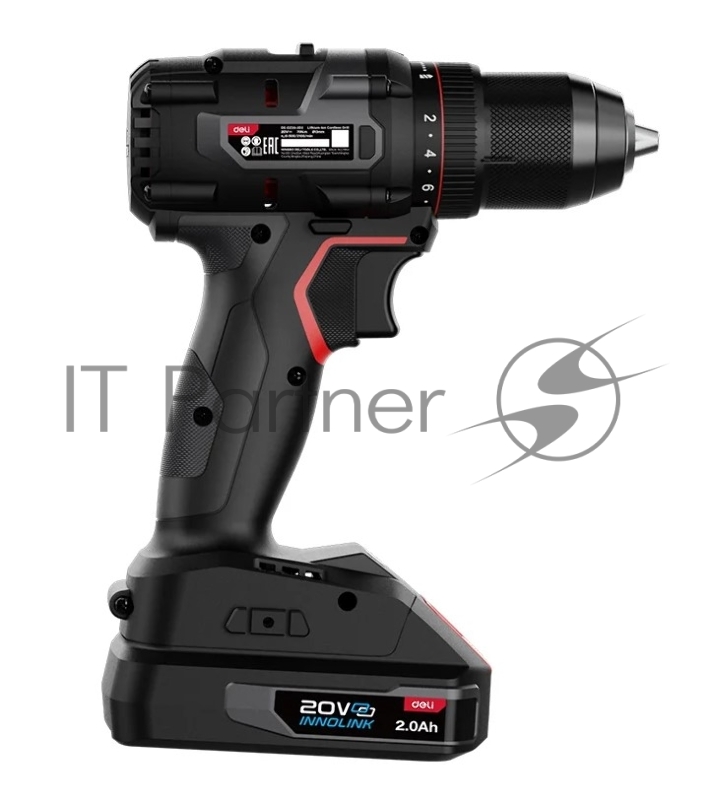 Дрель-шуруповерт аккумуляторная Deli DE-DZ20-2D2 (2 АКБ*2Ач+ЗУ, 20В, 13мм, 70Нм, сумка)