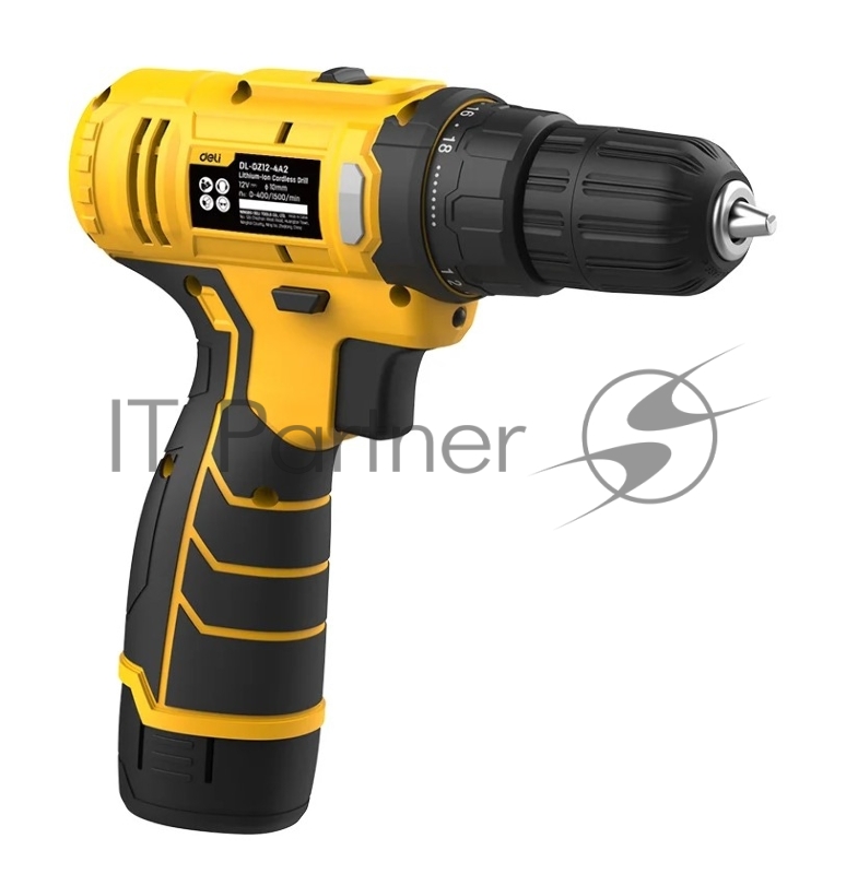 Дрель-шуруповерт аккумуляторная Deli DL-DZ12-4A2 (1 АКБ*2Ач+ЗУ, 12В, 30Нм, коробка)