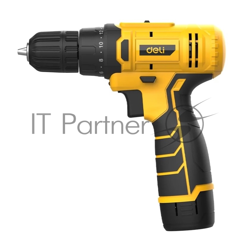 Дрель-шуруповерт аккумуляторная Deli DL-DZ12-4A2 (1 АКБ*2Ач+ЗУ, 12В, 30Нм, коробка)