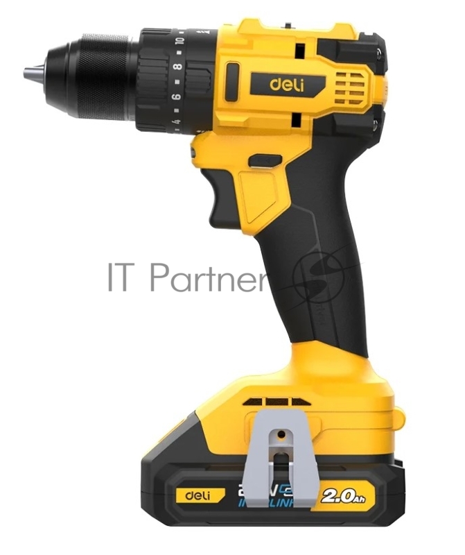 Дрель-шуруповерт аккумуляторная ударная Deli DC150 (2 АКБ*2Ач+ЗУ, 20В, 50Нм, сумка)