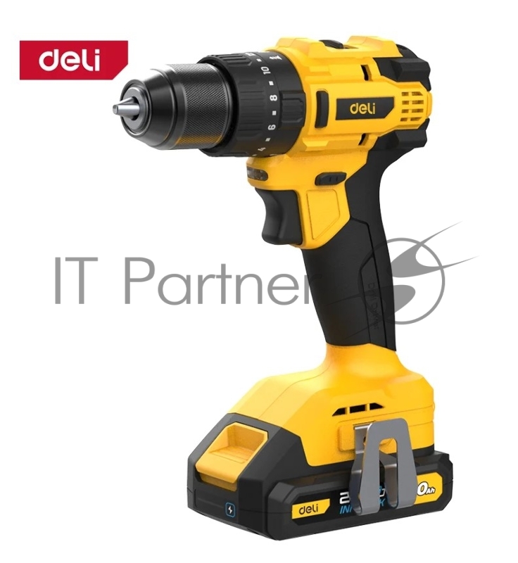 Дрель-шуруповерт аккумуляторная ударная Deli DC150 (2 АКБ*2Ач+ЗУ, 20В, 50Нм, сумка)