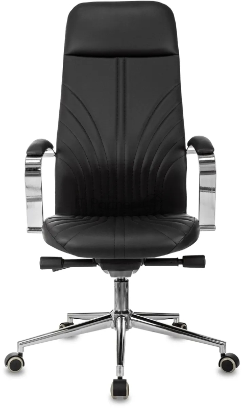 Кресло руководителя Бюрократ CH-610SL-Lux черный эко.кожа крестов. металл хром