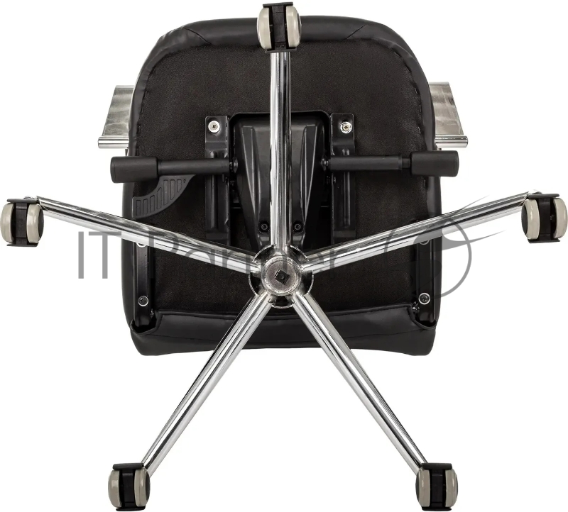 Кресло руководителя Бюрократ CH-610SL-Lux черный эко.кожа крестов. металл хром