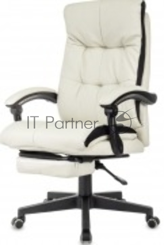 Кресло руководителя Бюрократ CH-824MSG-BF слоновая кость эко.кожа/ткань пластик