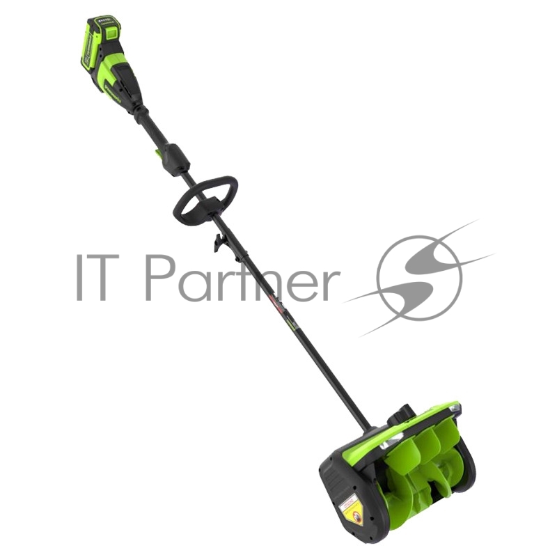 Снегоуборщик аккумуляторный GreenWorks 40V, 30 см, бесщеточный, с 1хАКБ 4 Ач и ЗУ (2603107UB)