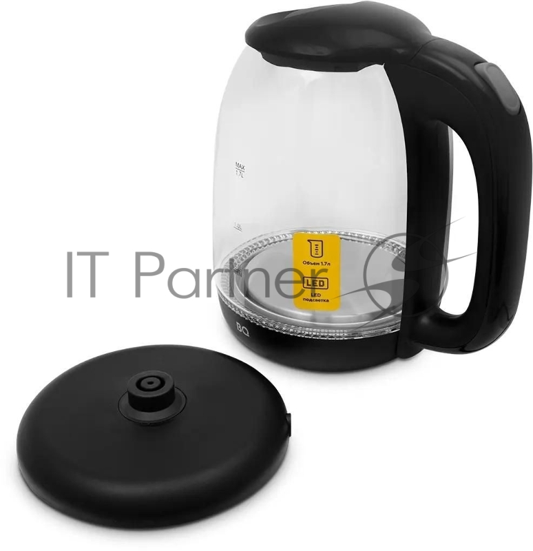 Чайник BQ KT1830G, 2200Вт, 1.7л, черный