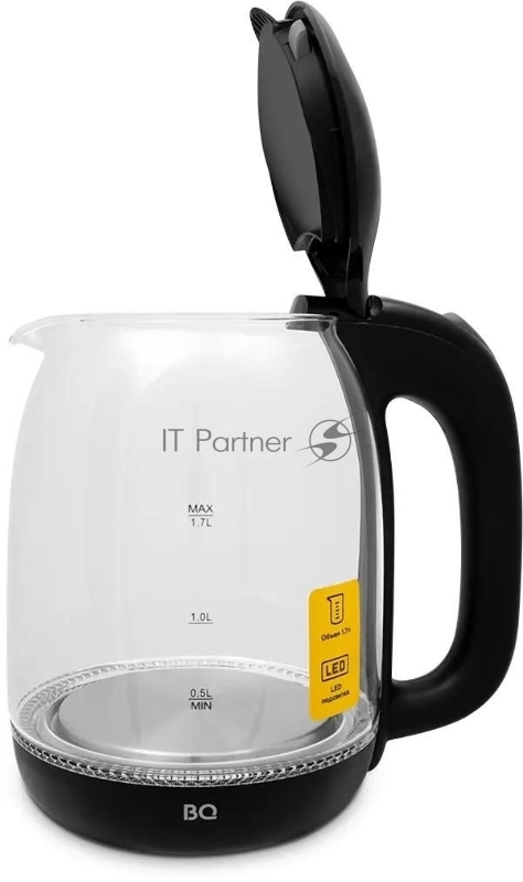 Чайник BQ KT1830G, 2200Вт, 1.7л, черный