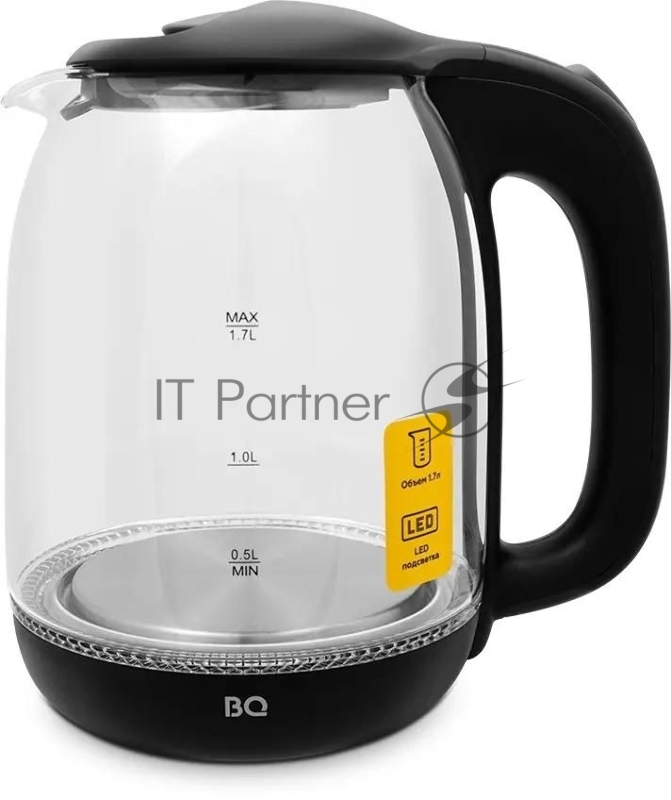 Чайник BQ KT1830G, 2200Вт, 1.7л, черный