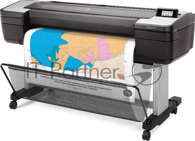 Плоттер HP Designjet T1700 44 PostScript <1VD87A> A0, 128Гб (виртуальная), HDD500Гб, USB, LAN