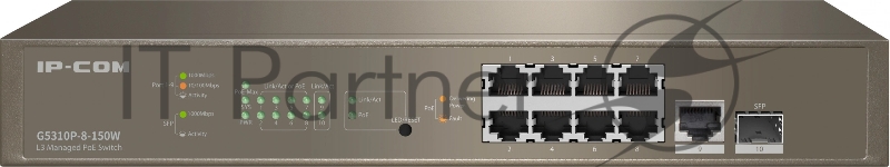 Коммутатор IP-COM G5310P-8-150W - управляемый L3