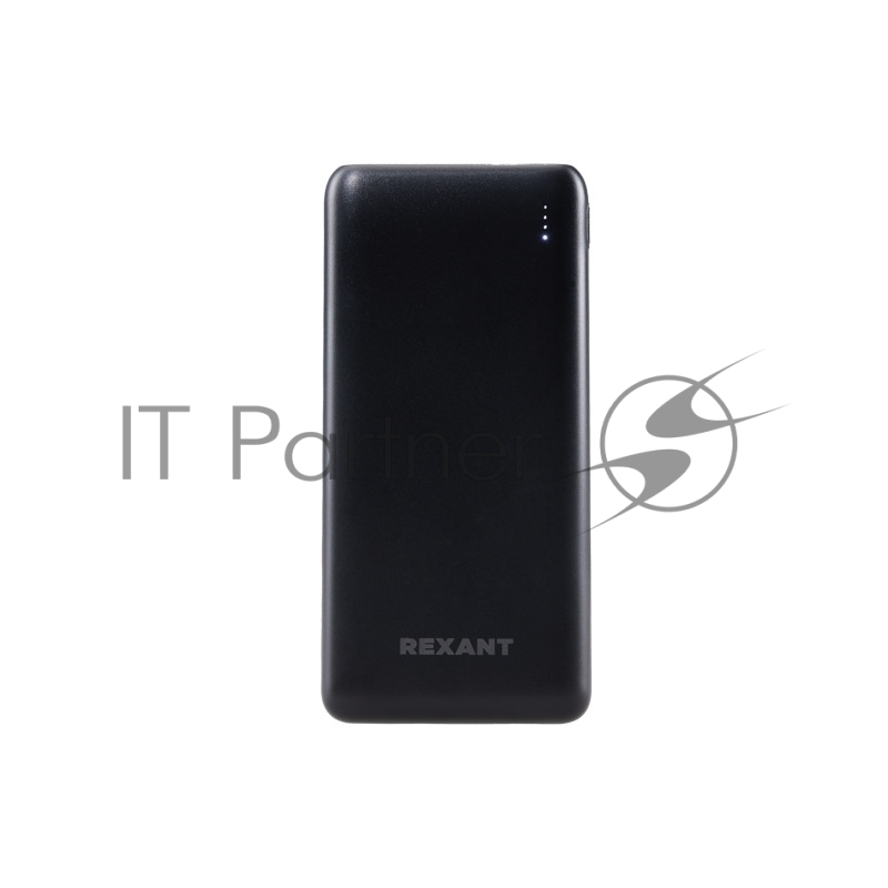 Портативное зарядное устройство Rexant Power Bank (аккумуляторная батарея) 10000 mAh с Quick Charge и Power Delivery, черное