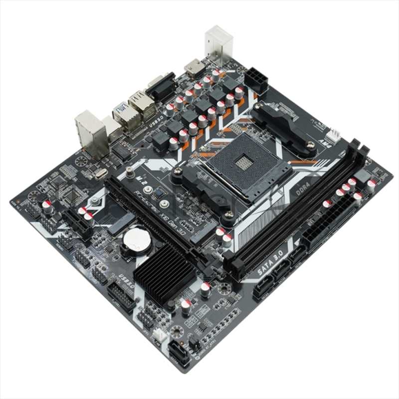 Материнская плата AFOX AMD A320 AM4, 2xDDR4(32GB), 1xPCIe 3.0x16, 1xPCIe x1, 1xMPCIe, 1xHDMI, 1xD-Sub, 1xLAN(1GbE), 4xSATA, 1xM.2, 2xUSB 3.0, 2xUSB 2.0, 2xPS/2, mATX