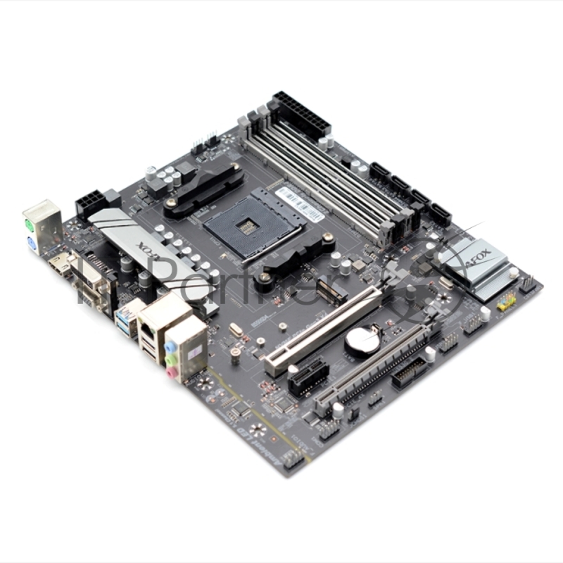 Материнская плата AFOX AMD B550 AM4,2xDDR4(64GB), 1xPCIe 3.0x16, 1xPCIe x1, 1xHDMI, 1xD-Sub, 1xLAN(1GbE), 4xSATA, 1xM.2, 4xUSB 3.0, 2xUSB 2.0, 2xPS/2, mATX