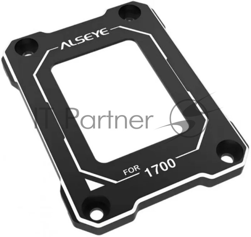 Рамка для процессора Alseye Protect Cap Alseye 70.2*53.4*5.6mm, AL, fine sandblasting + anodic black + bright edge surface, ALSEYE LOGO and 1700 information, PANTONE Cool Gray 7C