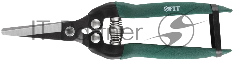 Секатор цветочный, режущие кромки внахлест, ПВХ накладки на ручки 180 мм